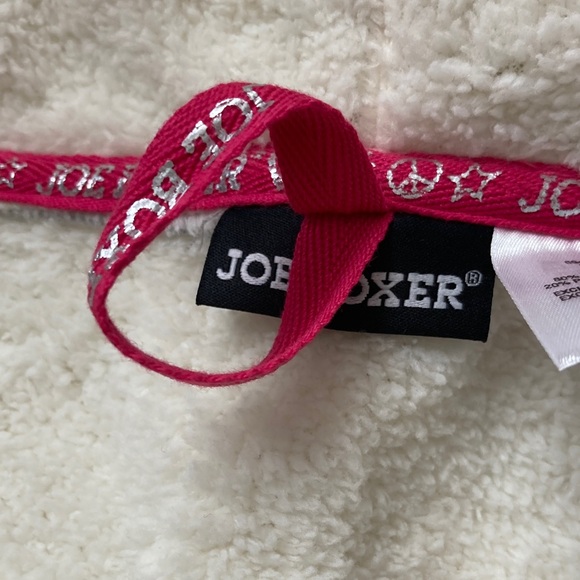 Joe Boxer Gray and White with Sherpa Time Robe - Picture 11 of 11